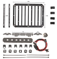 Metal Roof Rack with LED Light Bucket MN86KS D42 - Type A