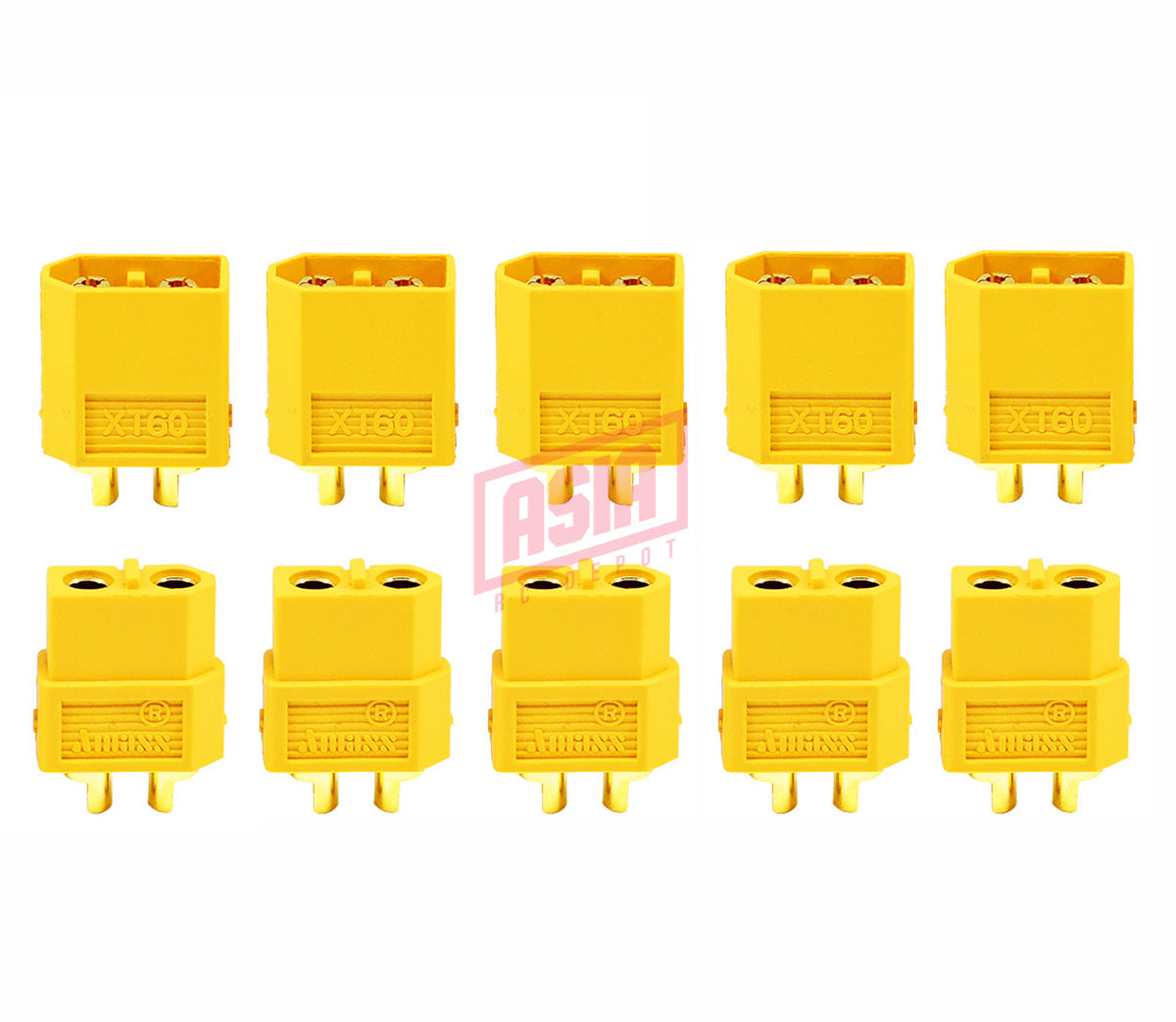XT60 Connectors Genuine Amass 5x Female + 5x Male Set – Asia RC Depot